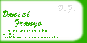 daniel franyo business card